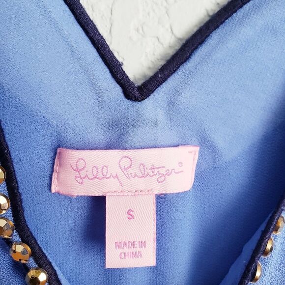 Lilly Pulitzer Beacon Blue Rhinestone Owens Dress - Picture 7 of 10